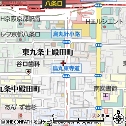 京都府京都市南区東九条上殿田町27周辺の地図
