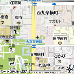 京都府京都市南区東寺東門前町44周辺の地図