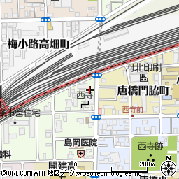 京都府京都市南区唐橋平垣町43周辺の地図