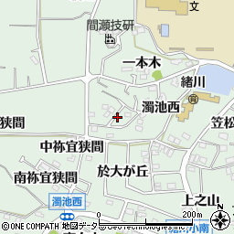 愛知県知多郡東浦町緒川富士塚周辺の地図