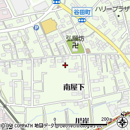 愛知県知立市谷田町周辺の地図