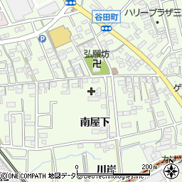 愛知県知立市谷田町南屋下周辺の地図