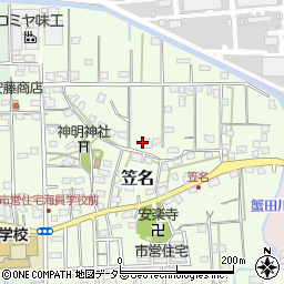 千葉県館山市笠名周辺の地図