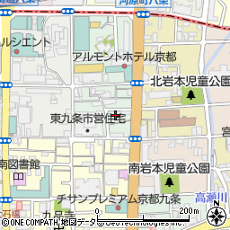 京都府京都市南区東九条西岩本町40周辺の地図