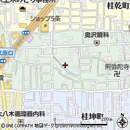 京都府京都市西京区桂千代原町周辺の地図