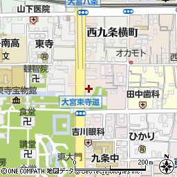 京都府京都市南区東寺東門前町45周辺の地図