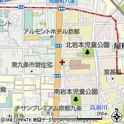 京都府京都市南区東九条東岩本町4周辺の地図