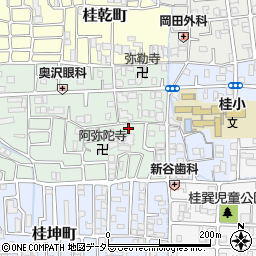 京都府京都市西京区桂千代原町8周辺の地図