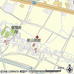 滋賀県甲賀市水口町泉周辺の地図