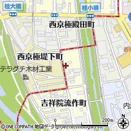 京都府京都市南区吉祥院流作町5周辺の地図