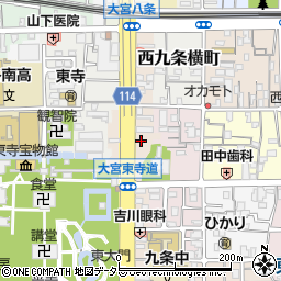 京都府京都市南区東寺東門前町46周辺の地図