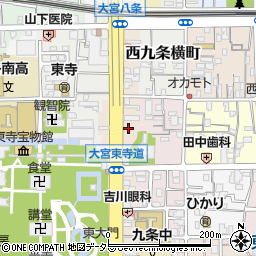 京都府京都市南区東寺東門前町46周辺の地図