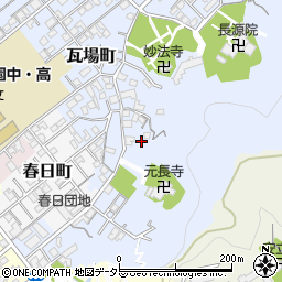 静岡県静岡市葵区瓦場町周辺の地図