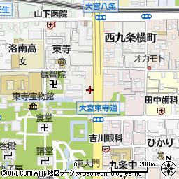 京都府京都市南区東寺東門前町84周辺の地図