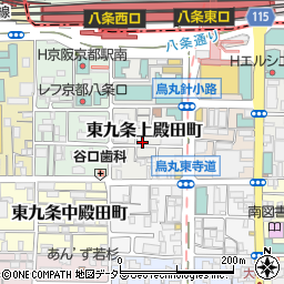京都府京都市南区東九条上殿田町35周辺の地図