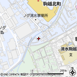 静岡県静岡市清水区駒越北町12周辺の地図