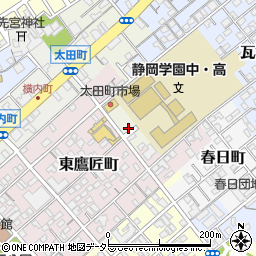 アイペック静岡太田町第２駐車場周辺の地図