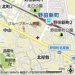 愛知県刈谷市野田町北屋敷157周辺の地図
