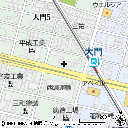 旭化成住宅建設岡崎営業所周辺の地図
