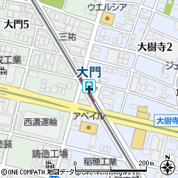大門駅公衆トイレ周辺の地図