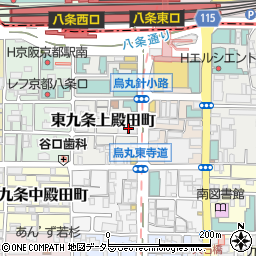 京都府京都市南区東九条上殿田町31周辺の地図