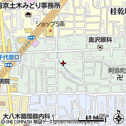 京都府京都市西京区桂千代原町50周辺の地図