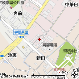 愛知県安城市橋目町新居林周辺の地図