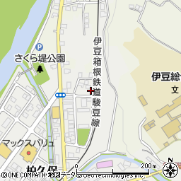 静岡県伊豆市柏久保1412-1周辺の地図