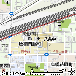 京都府京都市南区唐橋門脇町26周辺の地図
