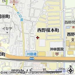 京都府京都市山科区西野楳本町周辺の地図