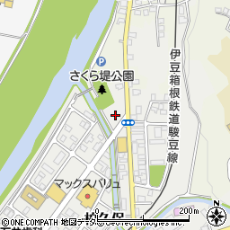 静岡県伊豆市柏久保1383-7周辺の地図