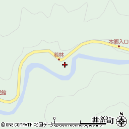 愛知県岡崎市井沢町上若林周辺の地図
