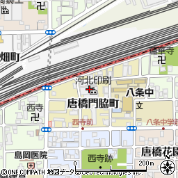 京都府京都市南区唐橋門脇町28周辺の地図