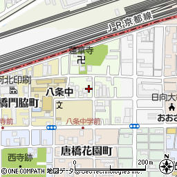 京都府京都市南区唐橋井園町周辺の地図