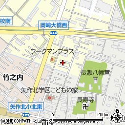 愛知県岡崎市北野町東河原26周辺の地図