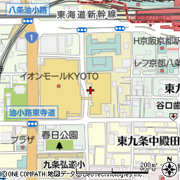 京都府京都市南区西九条院町周辺の地図