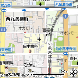 西九条針小路町66付近駐車場周辺の地図