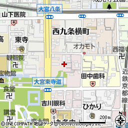 京都府京都市南区西九条猪熊町24周辺の地図