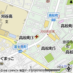 スギ薬局刈谷高松店周辺の地図