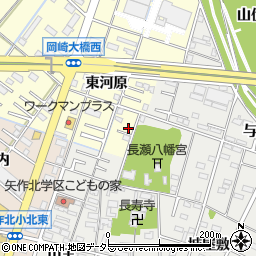 愛知県岡崎市北野町東河原33周辺の地図