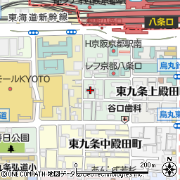 京都府京都市南区東九条室町30-21周辺の地図