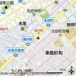 静岡県静岡市葵区横内町24-4周辺の地図