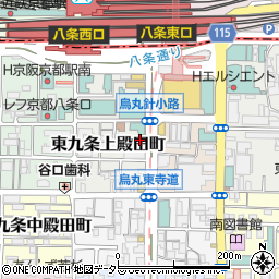 京都府京都市南区東九条上殿田町41周辺の地図