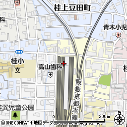 京都府京都市西京区桂下豆田町周辺の地図