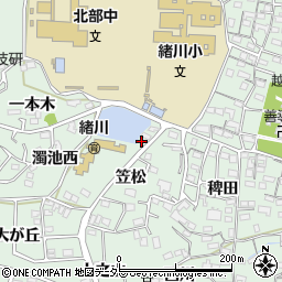 愛知県知多郡東浦町緒川笠松64周辺の地図
