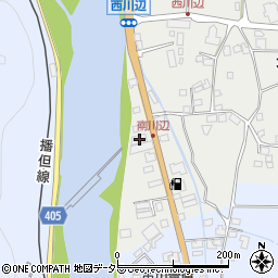 兵庫県神崎郡市川町西川辺544周辺の地図