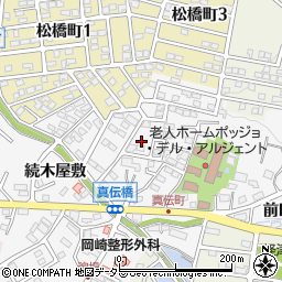 愛知県岡崎市真伝町供養坊周辺の地図