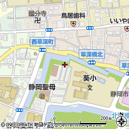 静岡県静岡市葵区城内町周辺の地図