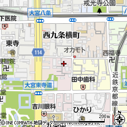京都府京都市南区西九条猪熊町28周辺の地図