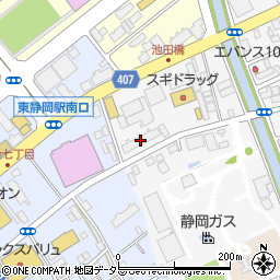 サーパス東静岡駅前周辺の地図